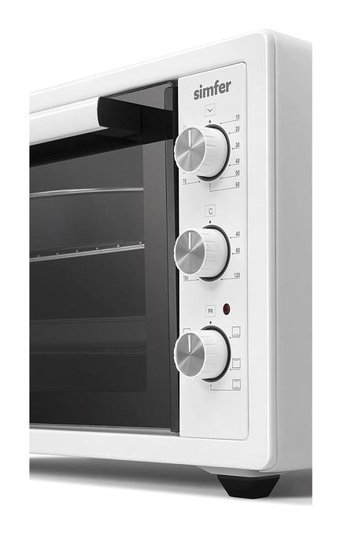 Simfer 4552 45 lt Izgaralı Fanlı Midi Fırın Beyaz