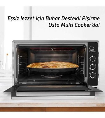 Usto 2115 50 lt Izgaralı Midi Fırın Siyah