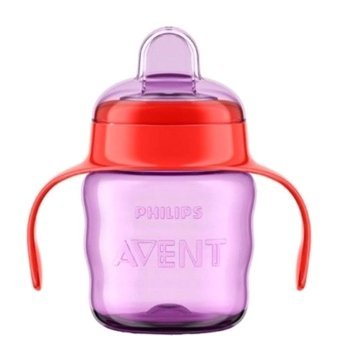 Philips Avent SCF551/05 Akıtmaz Kulplu 6+ Ay 200 ml Alıştırma Bardağı Pembe