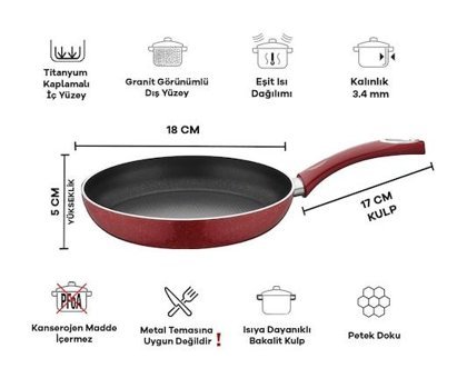 Taç Titan Granit 18 cm Tava