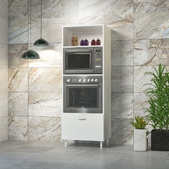 Modilayn Papatya 1 Kapaklı 3 Raflı Çok Amaçlı Dolap Beyaz 168 x 59.6 x 43 cm