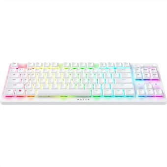Razer Deathstalker V2 Pro İngilizce Q RGB Bluetooth 105 Tuşlu Kablosuz Beyaz Mekanik Hisli Gaming Klavye