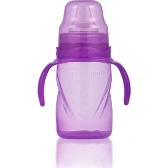 Mamajoo Akıtmaz Kulplu 6+ Ay 270 ml Alıştırma Bardağı Mor