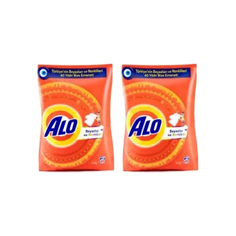 Alo Renkliler ve Beyazlar İçin 160 Yıkama Toz Deterjan 2x6 kg