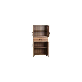 Bengi Ticaret 4 Kapaklı 4 Raflı Çok Amaçlı Dolap Ceviz 180 x 56 x 35 cm
