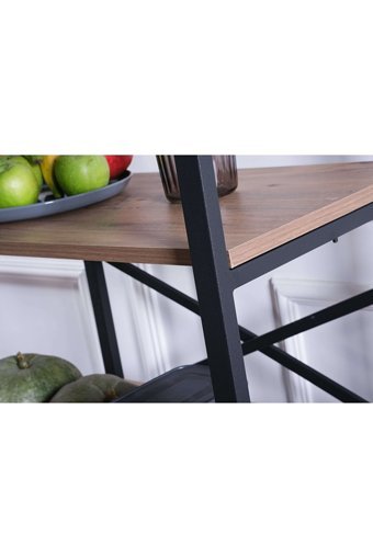 Pimango Carolina 3 Raflı Çok Amaçlı Dolap Kahverengi 119 x 96 x 40 cm