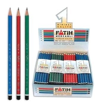 Fatih 5'li Mercanlı Köşeli Siyah HB Kurşun Kalem Seti