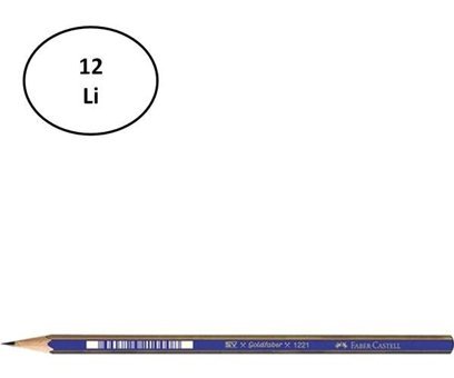 Faber-Castell Goldfaber 1221 12'li Köşeli Siyah 4H Kurşun Kalem Seti