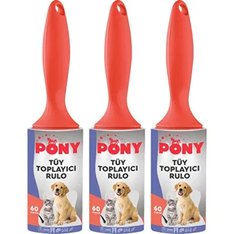 Pony Tüy Toplama Rulosu 3 Adet