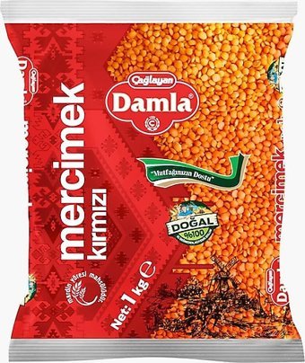 Damla Bakliyat Kırmızı Mercimek 1 kg