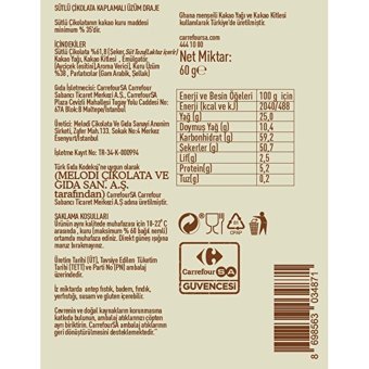 Bonheur Üzümlü Çikolata 60 gr