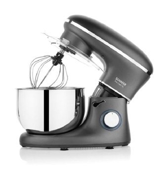 Schafer Prochef Xl Paslanmaz Çelik 1500 W 5 lt Standlı Hamur Yoğurma ve Mutfak Şefi Gri