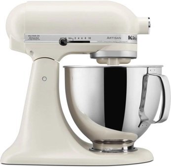 Kitchenaid 5KSM125EPL Paslanmaz Çelik 300 W 4.8 lt Standlı Hamur Yoğurma ve Mutfak Şefi Krem