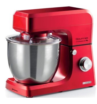 Ariete 1598/01 Gourmet Proffessıonal Paslanmaz Çelik 1000 W 7 lt Standlı Hamur Yoğurma ve Mutfak Şefi Kırmızı