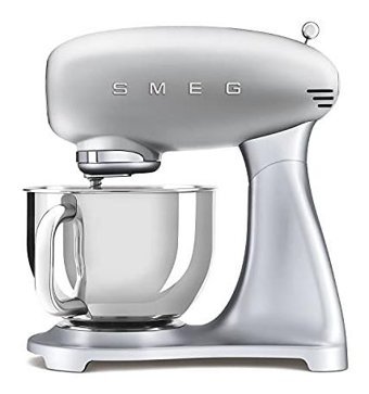 Smeg SMF01SVEU Paslanmaz Çelik 800 W 4.8 lt Standlı Hamur Yoğurma ve Mutfak Şefi Gri