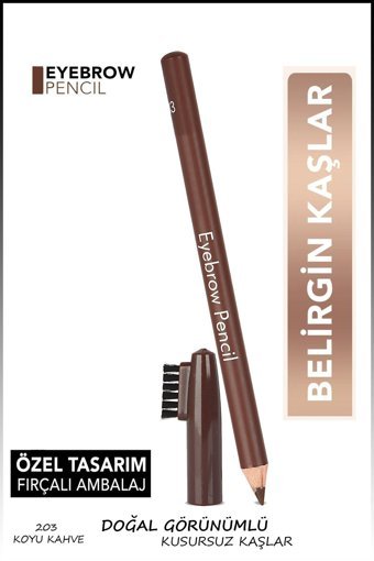 Nera Classy 202/203 Orta-İnce Uçlu Kaş Kalemi Koyu Kahve
