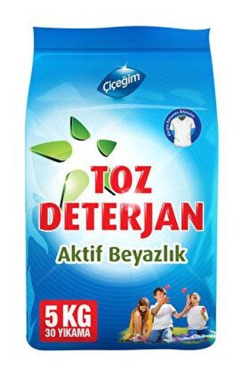 Çiçeğim Beyazlar İçin 30 Yıkama Toz Deterjan 5 kg