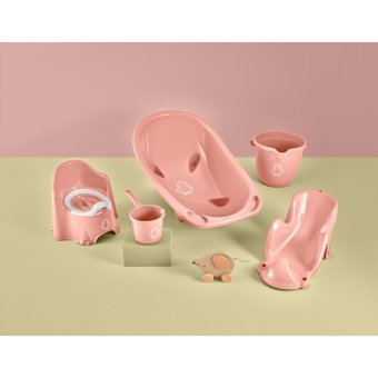 Vienev Yenidoğan Ayaklı Pembe Bebek Küveti Seti