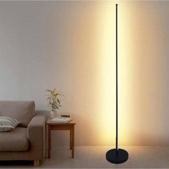 Voxlamp Lighting Baton Tek Ayak Çubuk Lambader Siyah