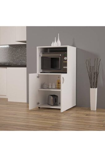 Erahome Ece 2 Kapaklı 4 Raflı Çok Amaçlı Dolap Beyaz 60 x 60 x 45