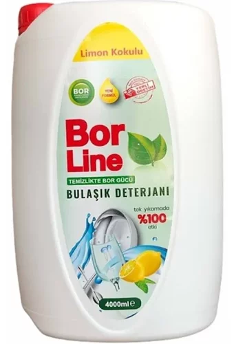 Borline Limon Kokulu El Bulaşık Deterjanı 2x4 lt