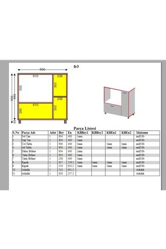 Erahome Lüx Nature 2 Kapaklı 1 Raflı Çok Amaçlı Dolap Beyaz 90 x 90 x 40 cm