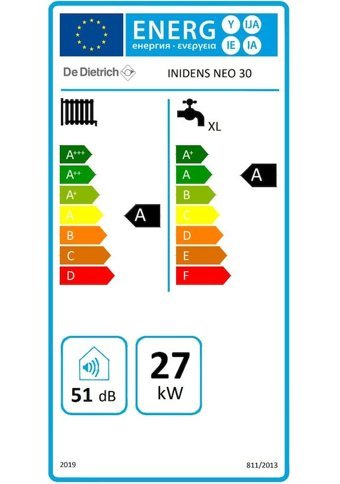 De Dietrich İnidens Neo 30 Kw Hermetik Tam Yoğuşmalı Doğalgazlı Kombi