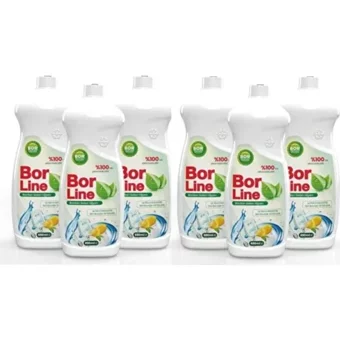 Borline Limon Kokulu El Bulaşık Deterjanı 6x650 ml