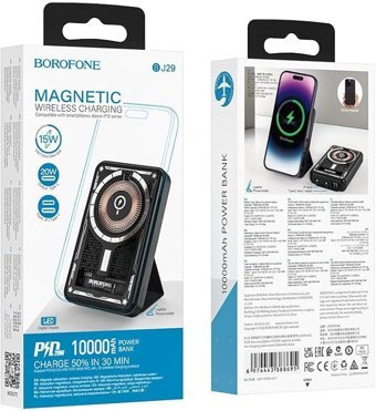 Borofone BJ29 10000 mAh Powerbank Siyah