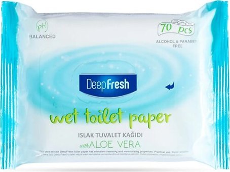 Deep Fresh 2 Katlı 3x70 Yaprak Islak Tuvalet Kağıdı