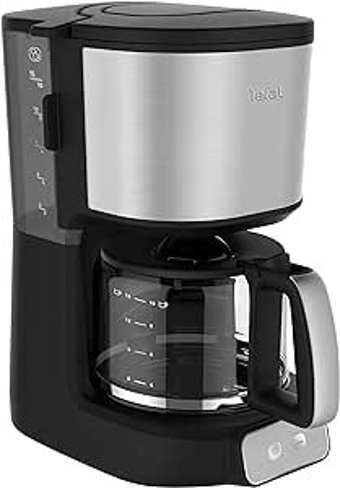 Tefal Element CM4708 Plastik Filtreli Karaf 1.25 L Hazne Kapasiteli 15 Fincan Akıllı 1000 W Siyah Filtre Kahve Makinesi