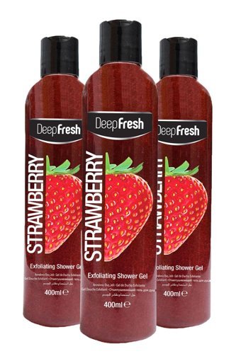 Deep Fresh Çilekli Duş Jeli 3x400 ml