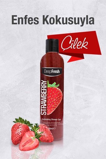 Deep Fresh Çilekli Duş Jeli 3x400 ml