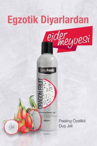 Deep Fresh Çilekli Ejder Meyvesi Kivi Duş Jeli 3x400 ml