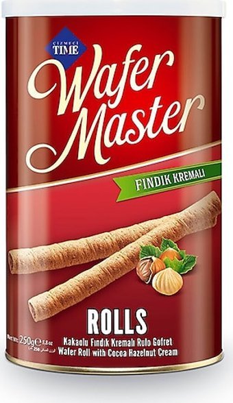 Çizmeci Time Wafer Master Fındık Kremalı Gofret 250 gr