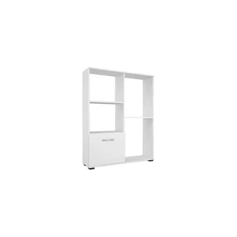Modilayn Ard109 1 Kapaklı 1 Çekmeceli 4 Raflı Çok Amaçlı Dolap Beyaz 90 x 78.6 x 35 cm