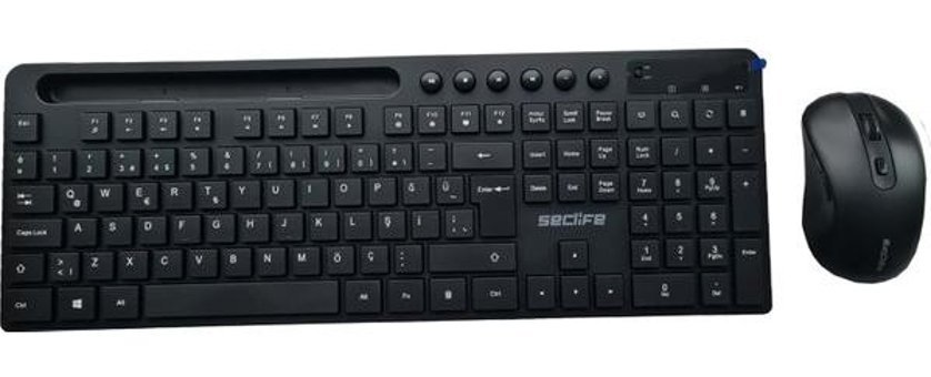 Seclife SKM-666 Siyah Kablosuz Klavye Mouse Seti