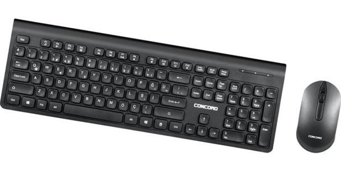 Concord C-69 Siyah Kablosuz Klavye Mouse Seti