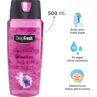Deep Fresh Juicy Lady Duş Jeli 500 ml