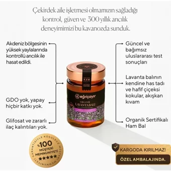 Eğriçayır Organik Lavanta Balı 450 gr