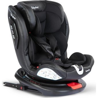 Kraft Babymax Zuma Fix Isofix 360 Derece Dönen 0-36 kg Yatabilen Çift Yönlü Oto Koltuğu Siyah