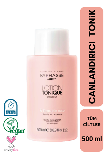 Byphasse Canlandırıcı Tüm Ciltler İçin Gözenek Sıkılaştırıcı Yüz Temizleyici Tonik 500 ml