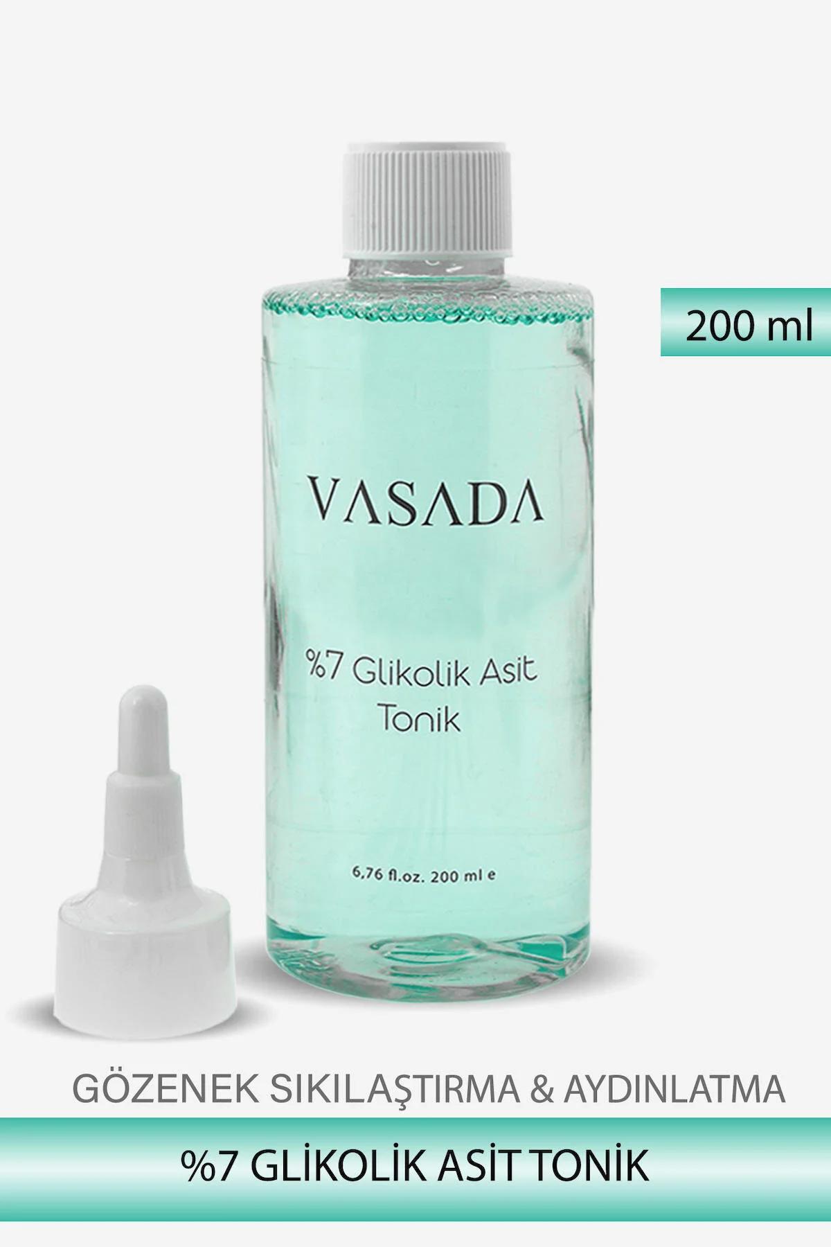 Vasada Glikolik Asit Tüm Ciltler İçin Aha+Bha Gözenek Sıkılaştırıcı Leke Giderici Yüz Temizleyici Losyon Tonik 200 ml