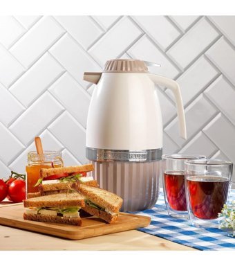 Schafer Hause Cam 2 lt Çaydanlık Termos Bej