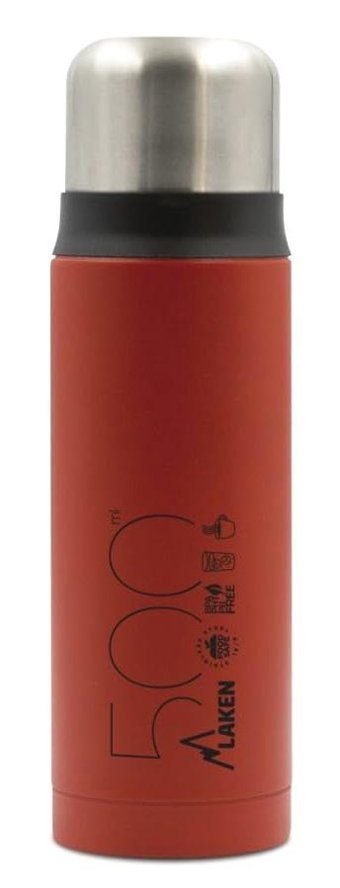 Laken LK1850R Paslanmaz Çelik 500 ml Matara Termos Kırmızı