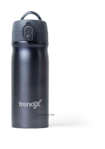 Trendix Çelik 350 ml Matara Termos Koyu Gri