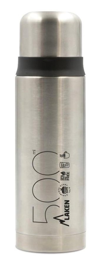 Laken LK1850S Paslanmaz Çelik 500 ml Matara Termos Gri