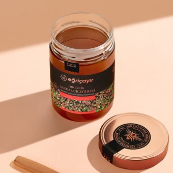 Eğriçayır Organik Sandal Çiçeği Balı 850 gr