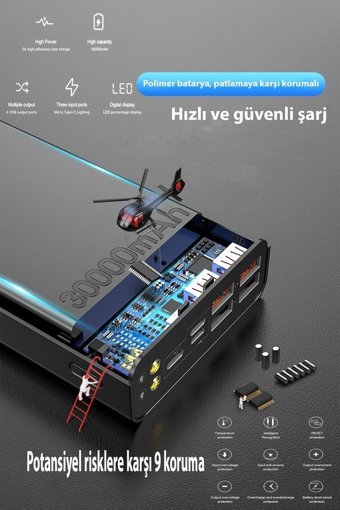 Ehz Teknoloji Hızlı Şarj 40000 mAh Powerbank