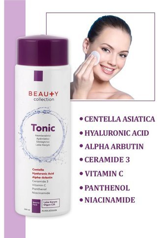 Beauty Collection Tüm Cilt Tipleri İçin Gözenek Sıkılaştırıcı Leke Giderici Likit Tonik 201 ml